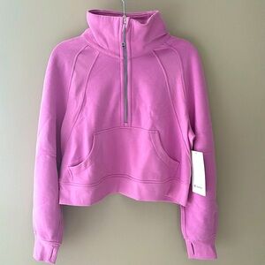 LULULEMON OVERSIZED FUNNEL NECK IN DAHLIA MAUVE SZ XS/S NWT